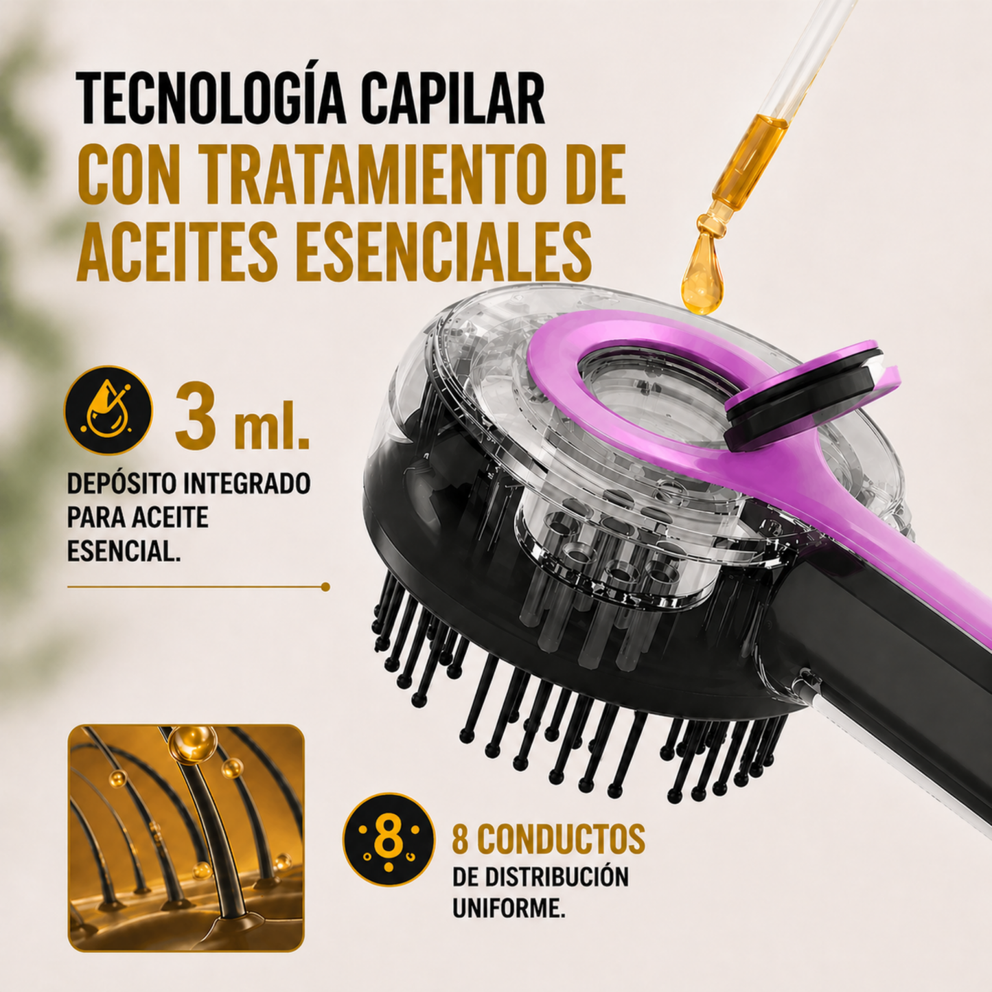 CEPILLO ESTIMULADOR DE CRECIMIENTO CAPILAR