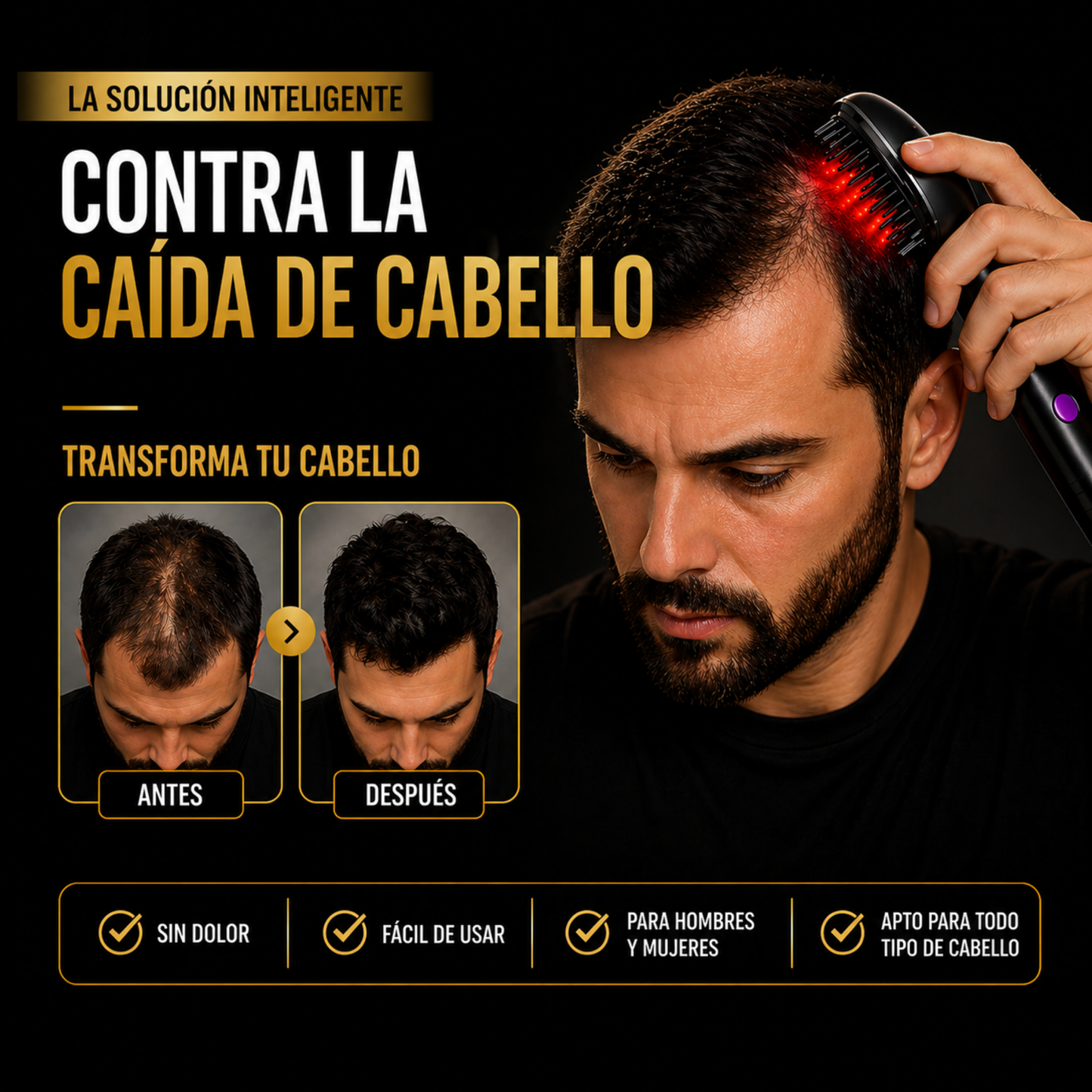 CEPILLO ESTIMULADOR DE CRECIMIENTO CAPILAR