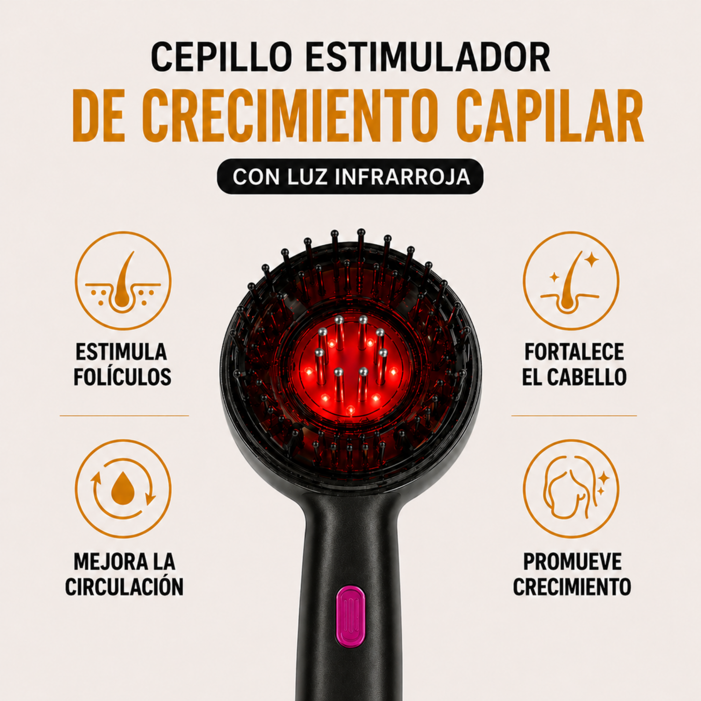 CEPILLO ESTIMULADOR DE CRECIMIENTO CAPILAR